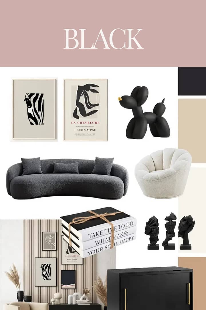 black interiors