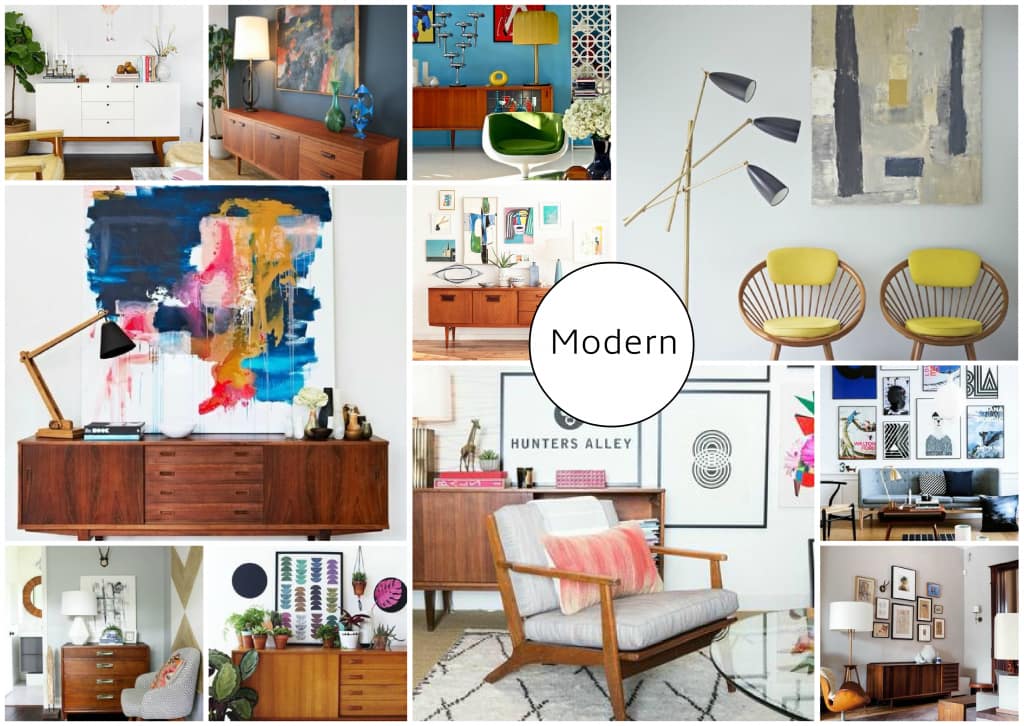 Mid Century Modern Art Mood Board Created on Wwwsampleboardcom