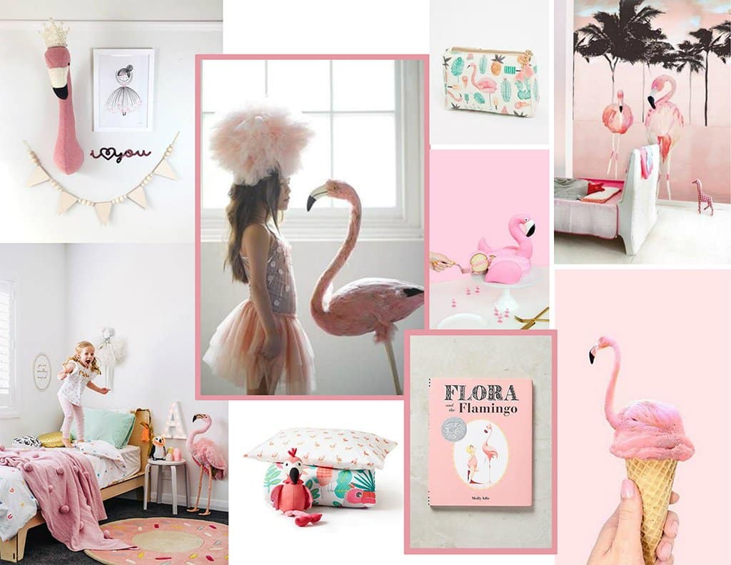 Flamingo inspired Kid's room
