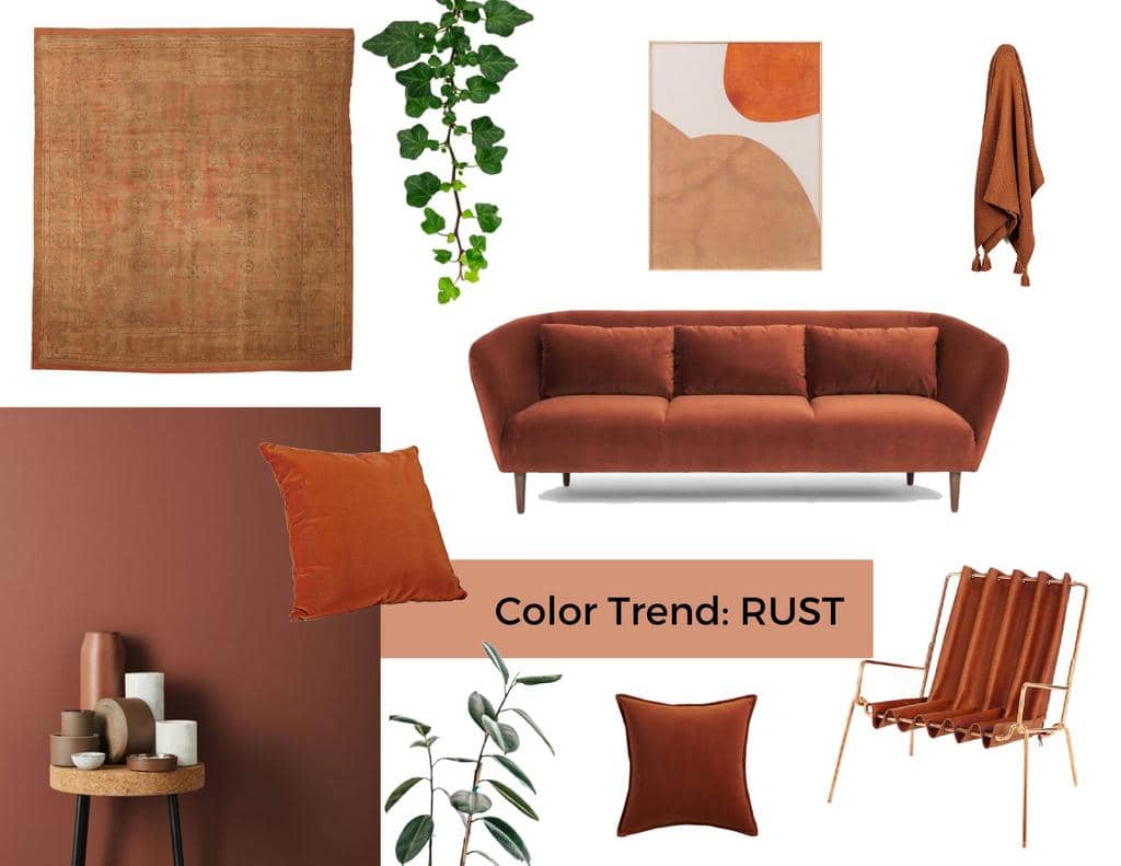Rust Color Trend and How to Use It in Interiors   Sampleboard Blog