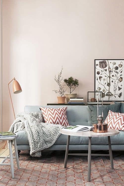 Blush and Copper Interior   Sampleboard Blog