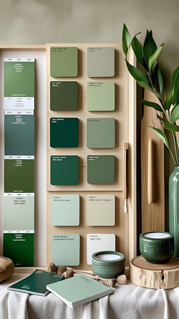 Green Home Decor Moodboard