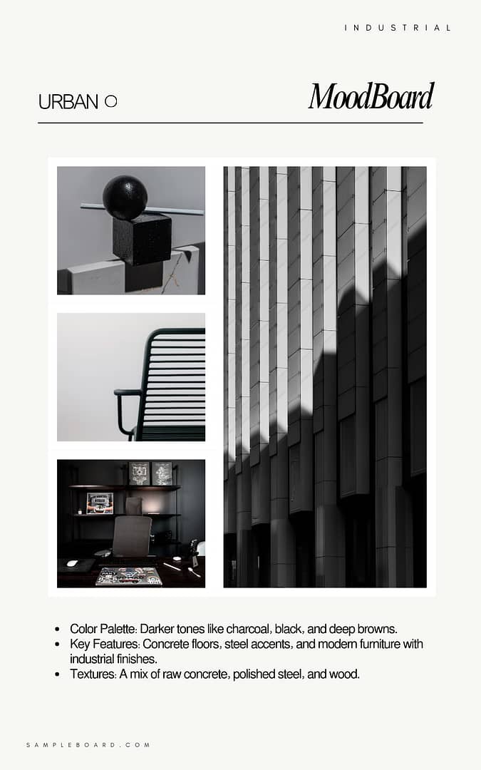 Urban Industrial Moodboard