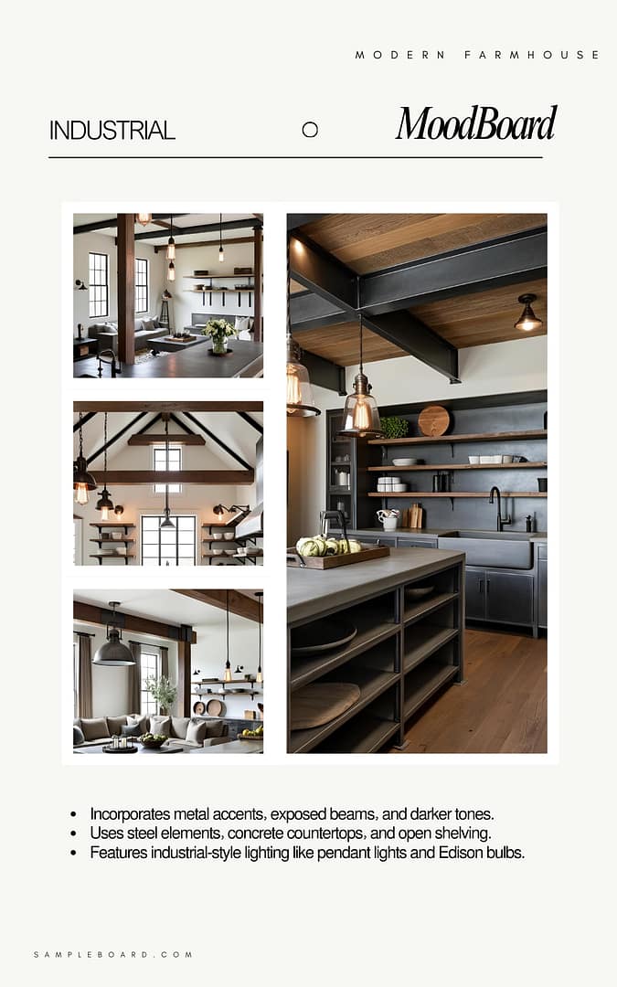 Modern Farmhouse Interior Moodboard