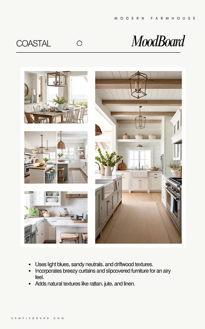 Modern Farmhouse Interior Moodboard