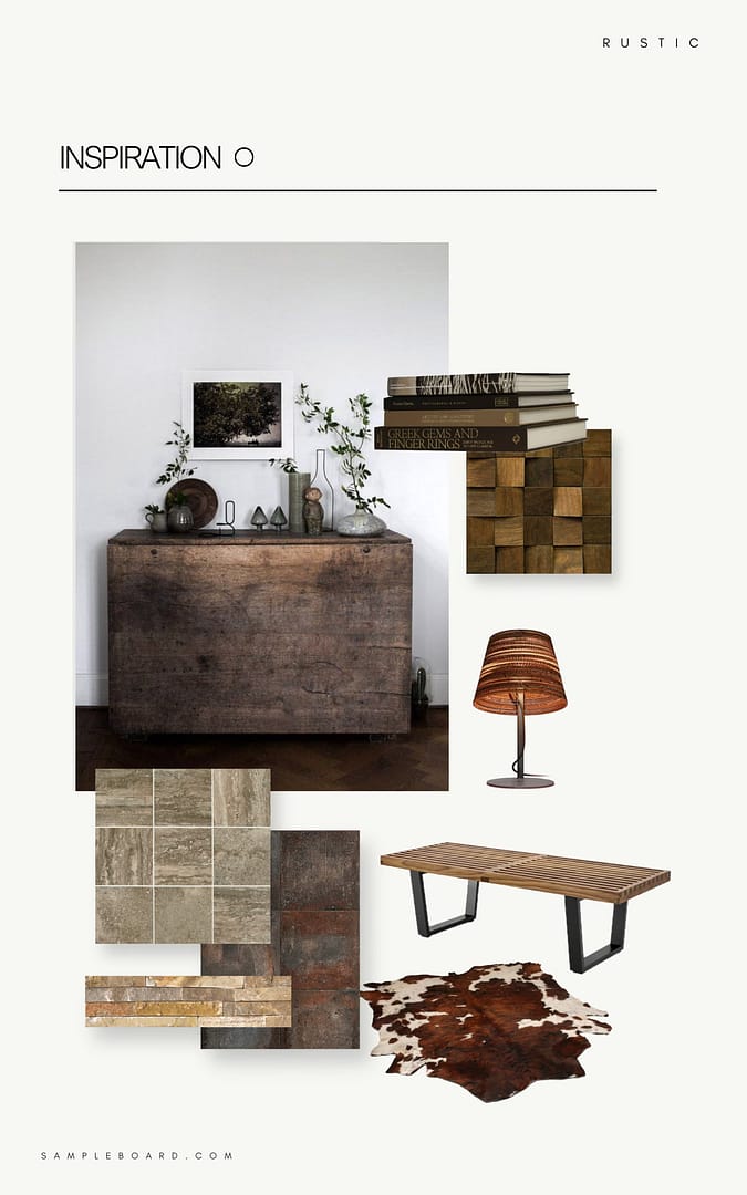 Rustic Interior Moodboard