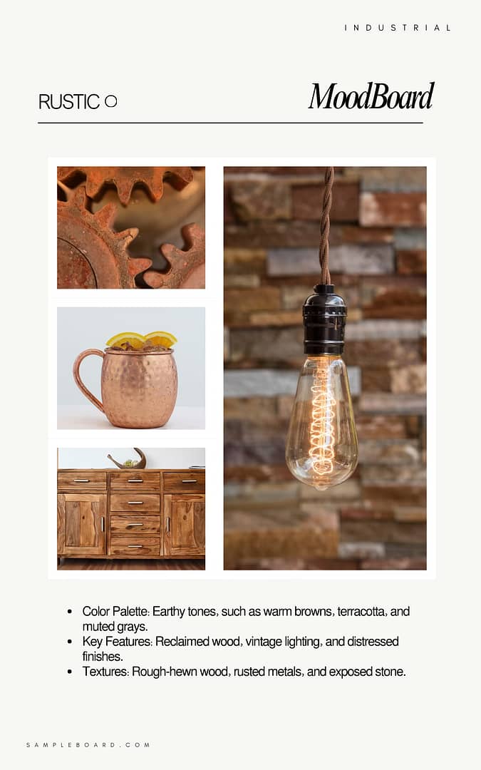 Rustic Interior Moodboard