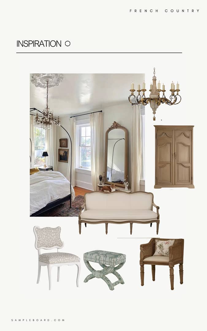 French Country Interior Design Moodboard