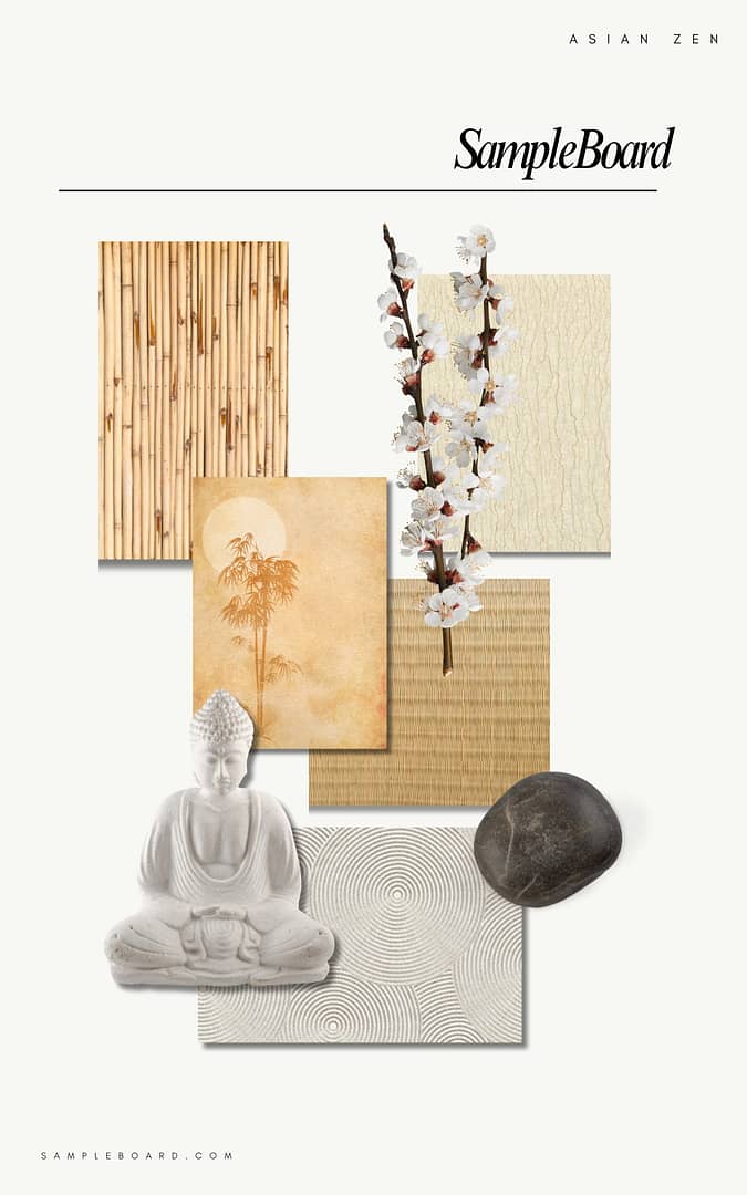 Asian Zen Interior Moodboard