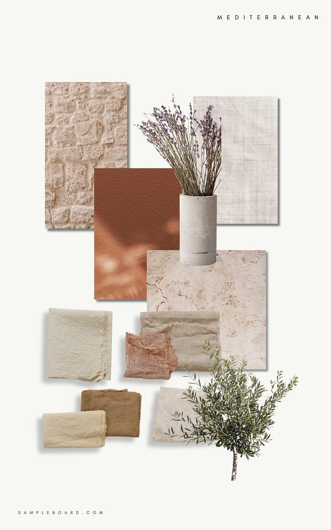Mediterranean Interior Design Moodboard