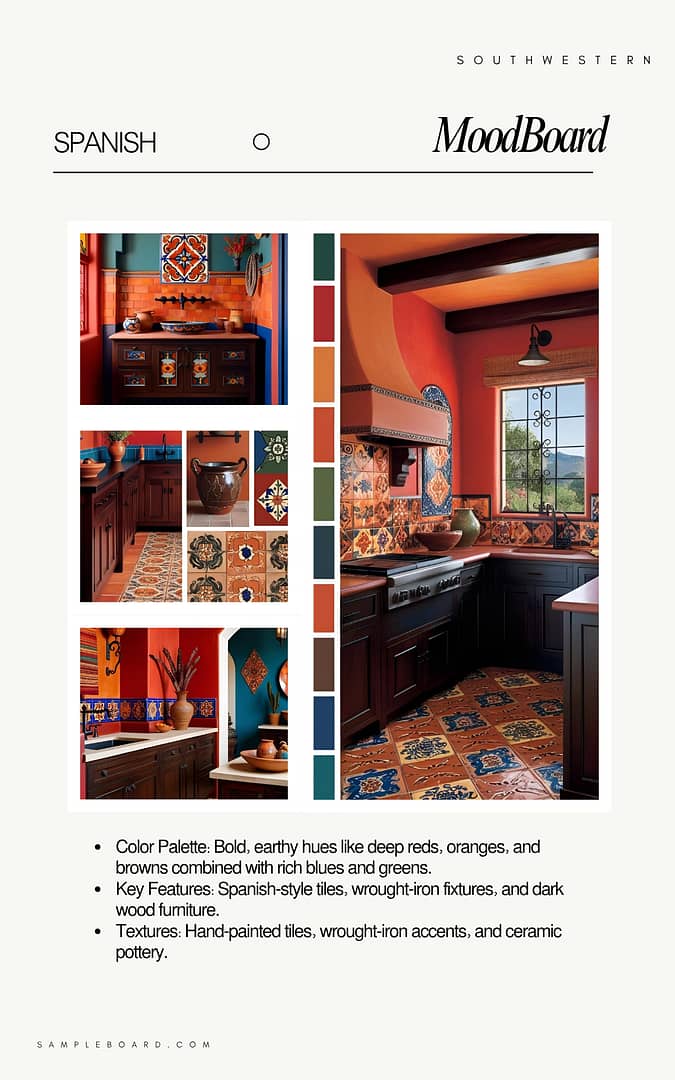 Southwestern Interior Design Moodboard