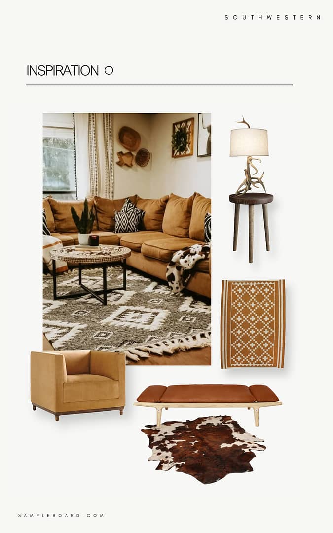 Southwestern Interior Design Moodboard