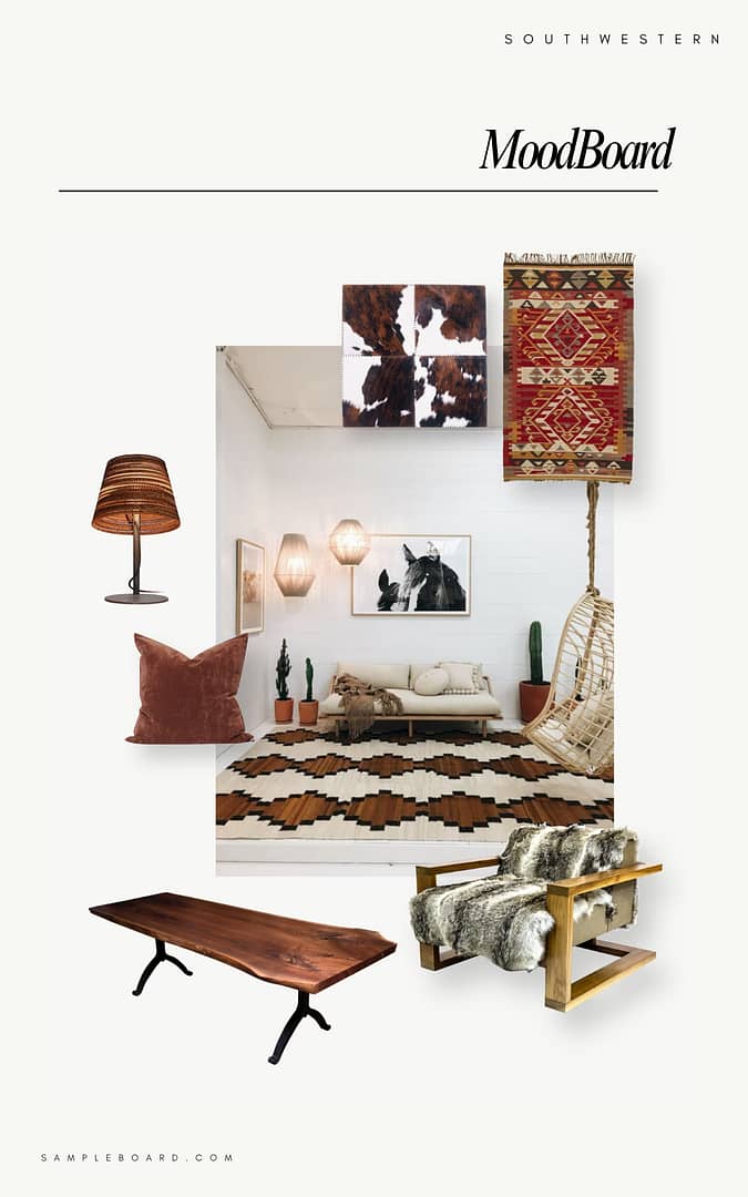Southwestern Interior Design Moodboard