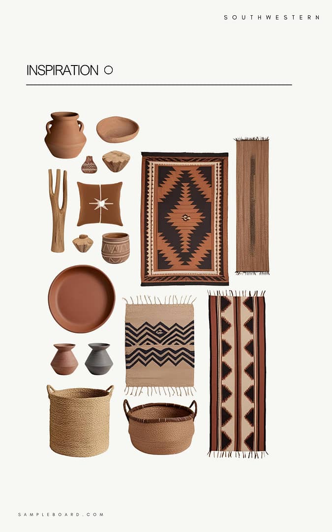 Southwestern Interior Design Moodboard