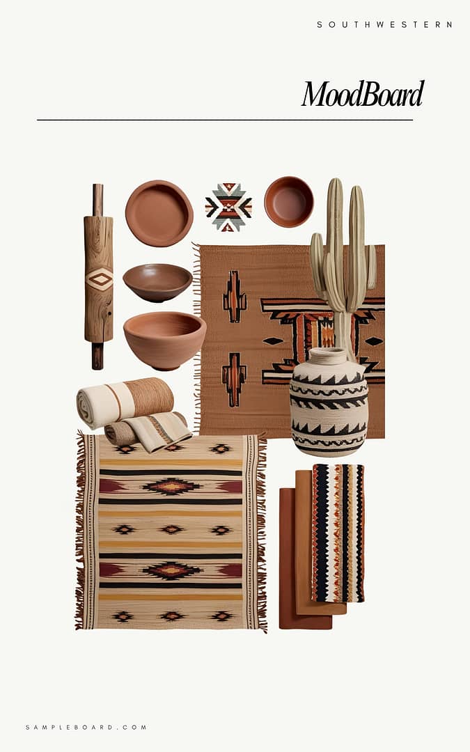 Southwestern Interior Design Moodboard
