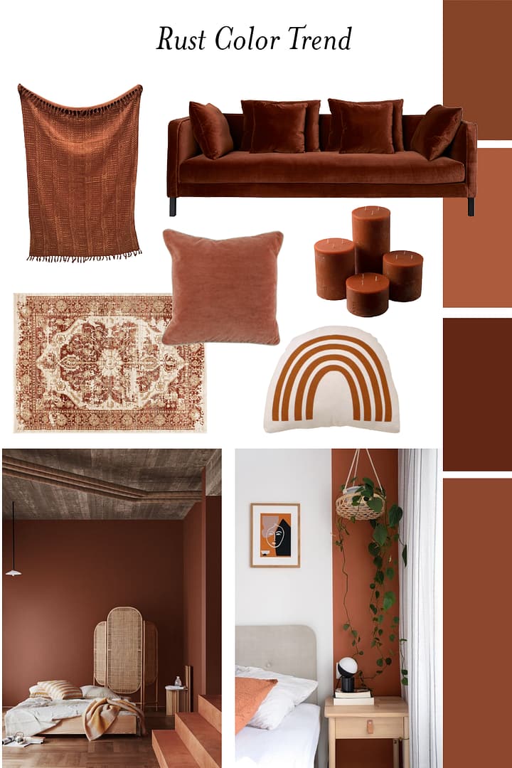 Rust Color Interior Trend