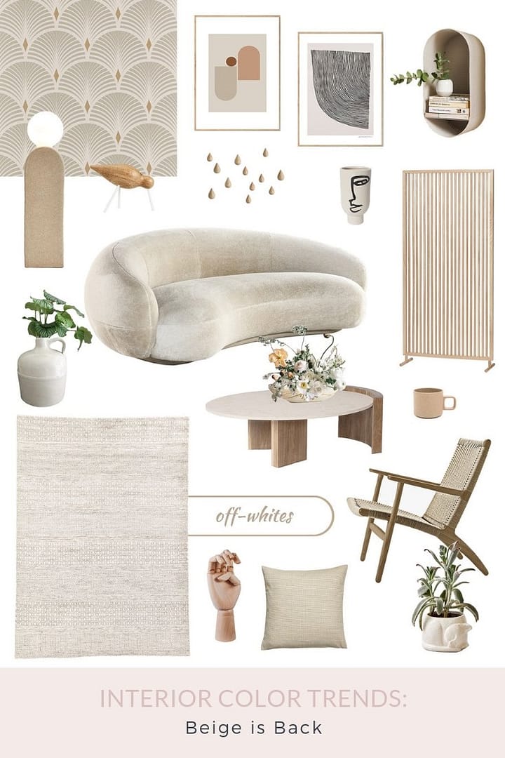 Interior Color Trends Beige is Back   Sampleboard
