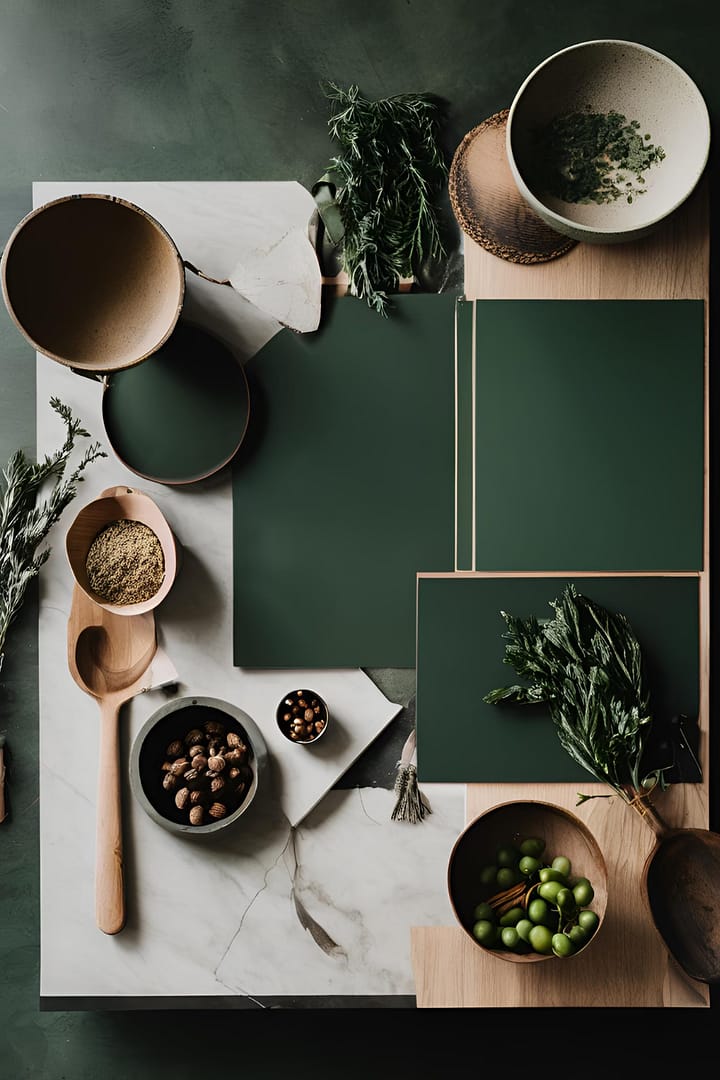 ​dark Green Kitchen Cabinets
