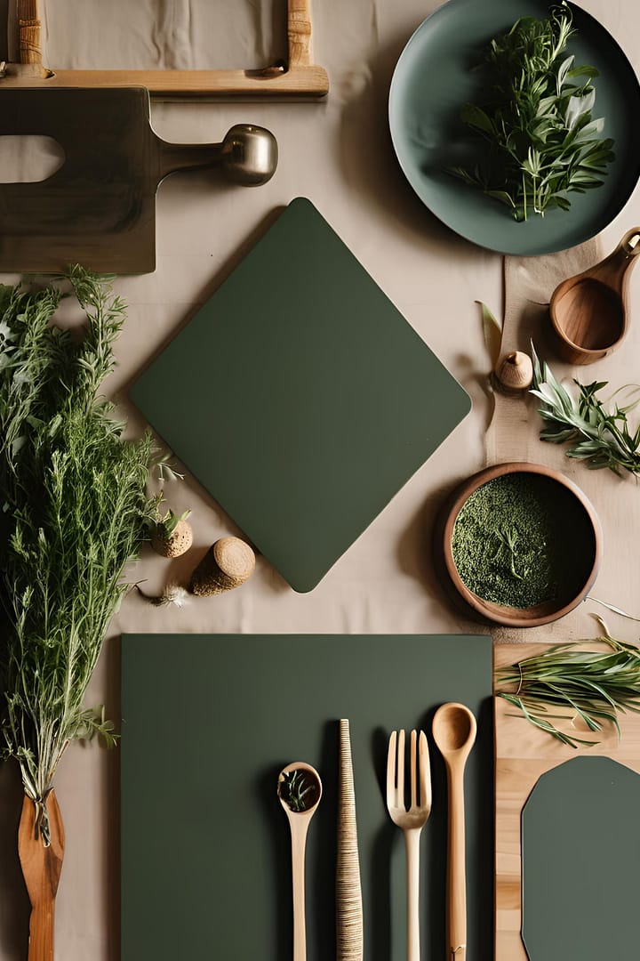 ​dark Green Kitchen Cabinets