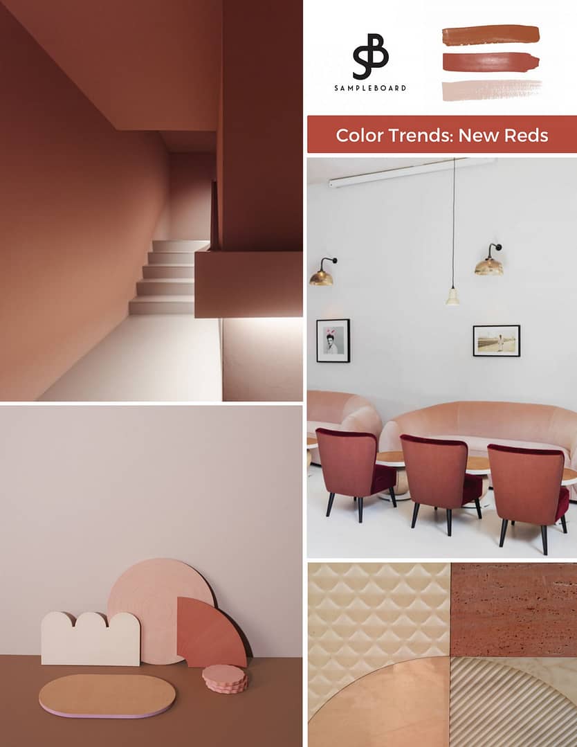 Interior color trend: New Reds will shape 2020 | SampleBoard Blog