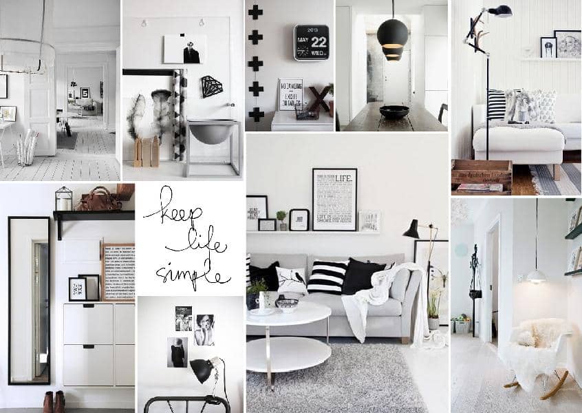 Digital Interior Design Scandinavian Mood Board Created with Wwwsampleboardcom