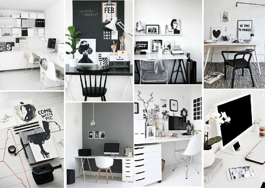 Home Office Organization Mood Board Created on Wwwsampleboardcom