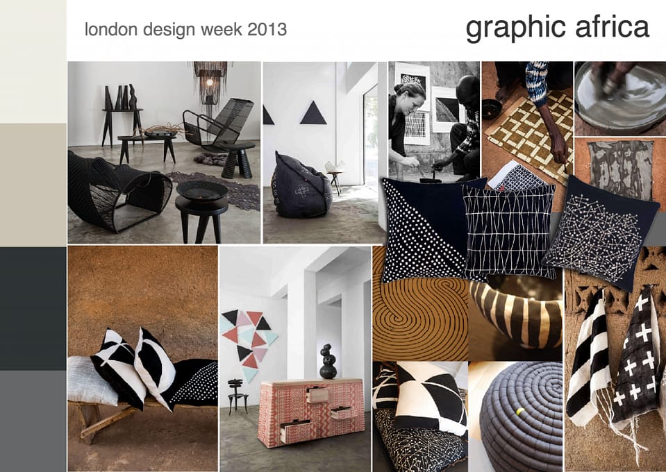 London Design Week 2013 Graphic Africa Mood Board