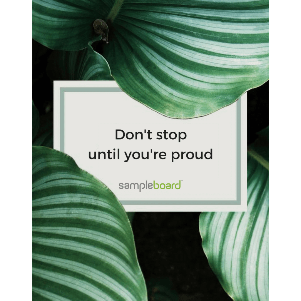 donćt stop until youćre proud