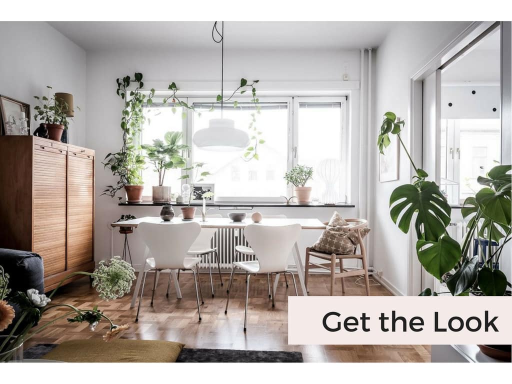 Get the Look: Bright Scandinavian Apartment with a Lavish Climber - SampleBoard Blog - A blog about professional moodboard building, global design trends & creative inspiration for your next design project