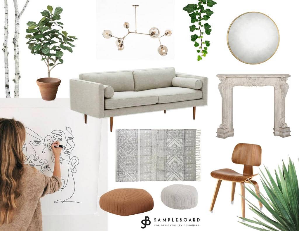 SampleBoard Crush: One line art by Ella Renneus - SampleBoard Blog - A blog about professional moodboard building, global design trends & creative inspiration for your next design project