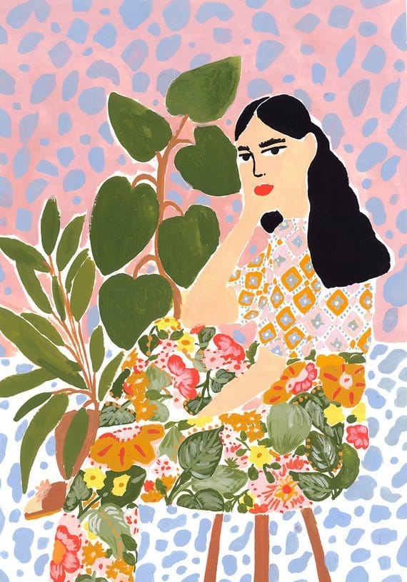 Trend Alert: Feminine Art Prints for Creative Plant Lovers - SampleBoard Blog