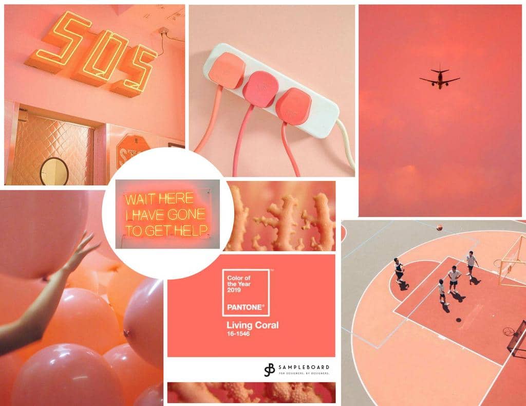 Living Coral - Pantone color of the year for 2019 comes with a Warning - SampleBoard