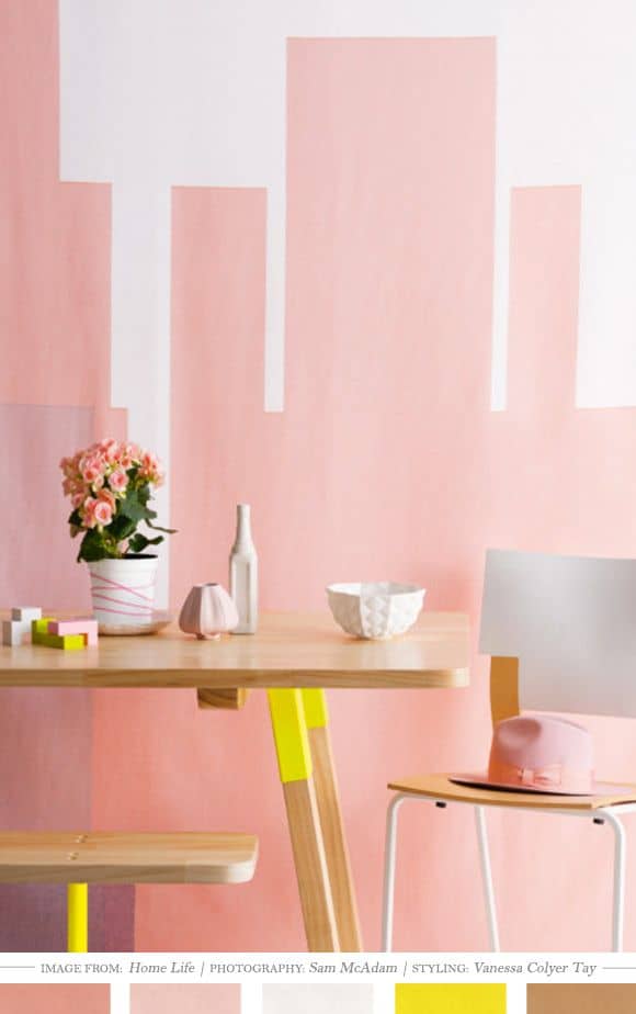 Gen Z Yellow & Millennial Pink: Interior Color Combo