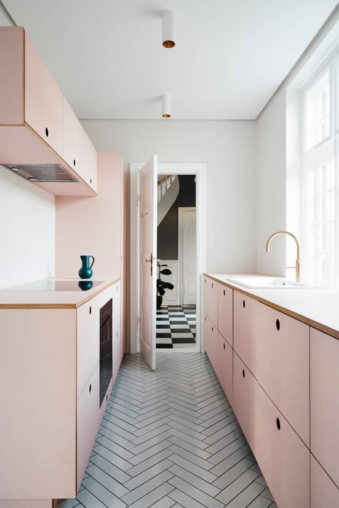 pastel pink room 