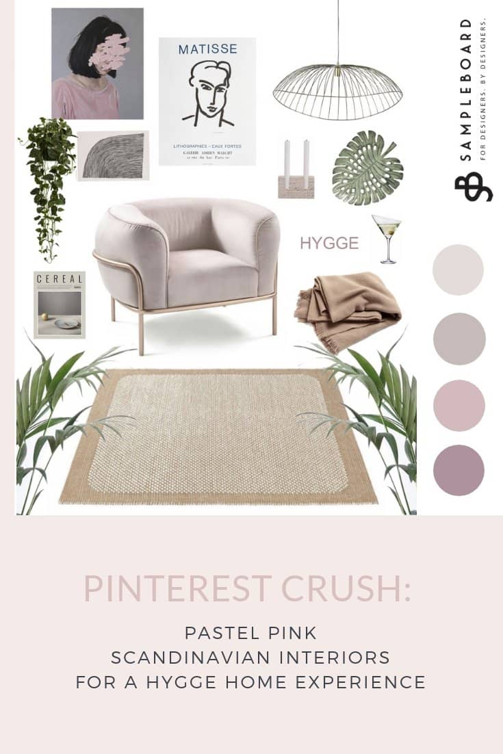 Pinterest Crush: Pastel Pink Scandinavian Interiors for a Hygge Home Experience - SampleBoard