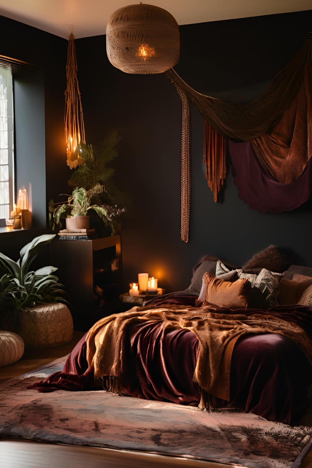 Dark Boho Bedroom Ideas