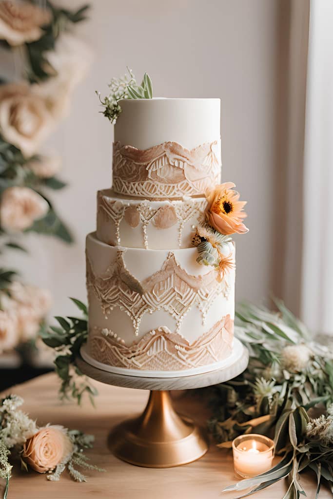 Boho Wedding Cake