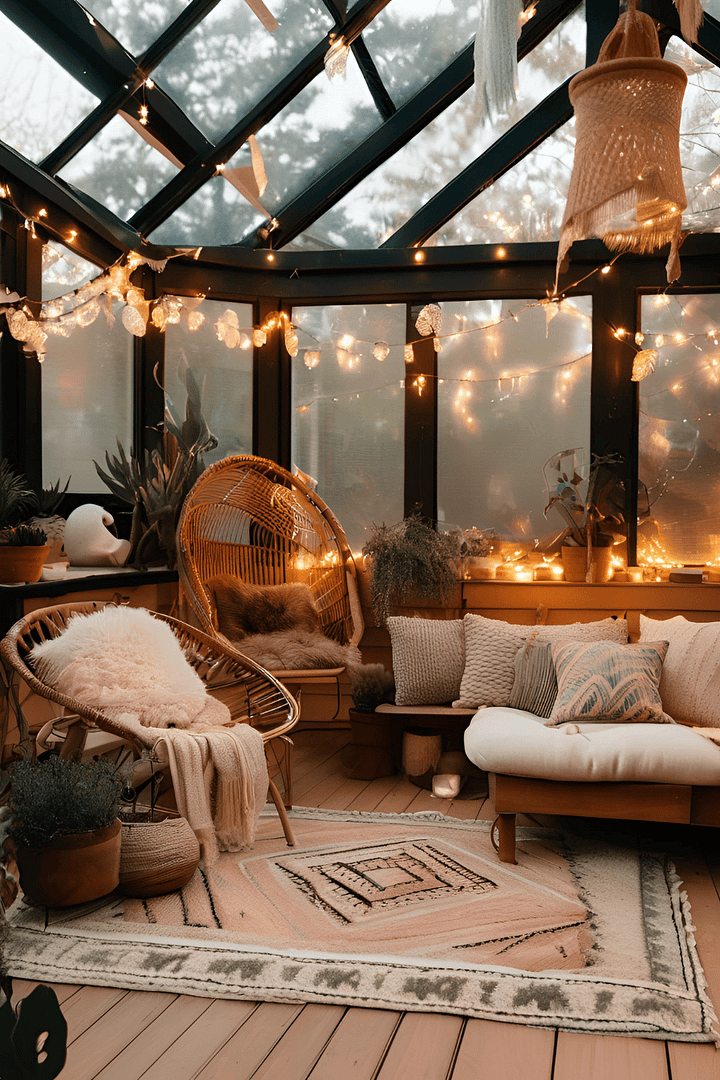 Cozy Sunroom Idea