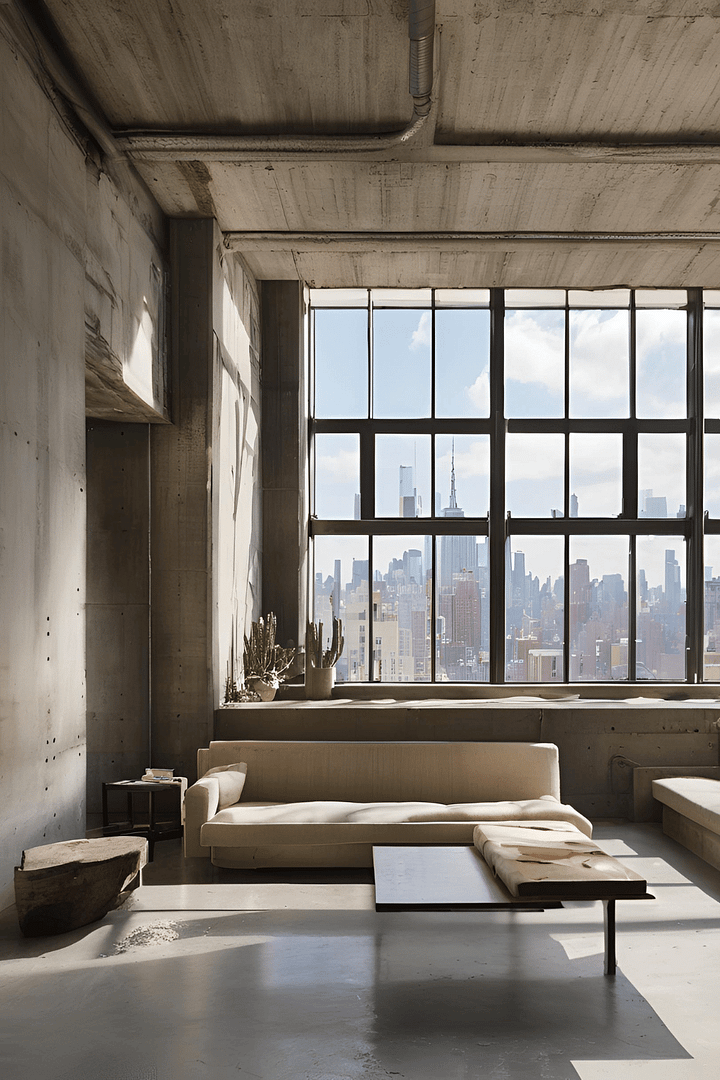 Brutalist Interior Concept 
