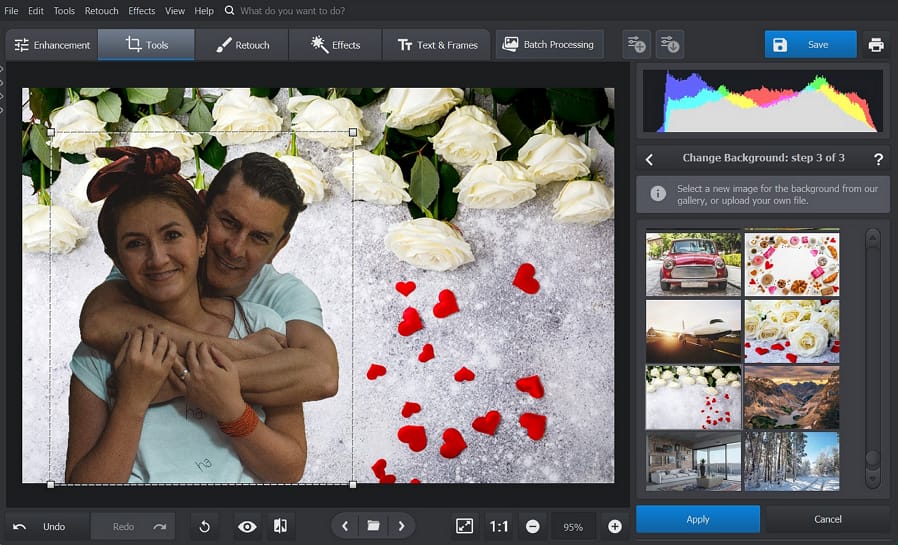 Add New Backgrounds to Photos