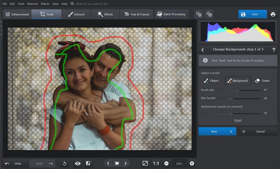 Add New Backgrounds to Photos